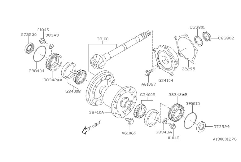OEM Subaru Drivetrain Hardware