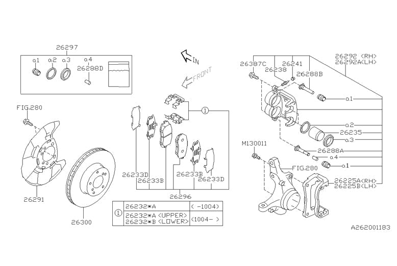 OEM (FHI) Fuji Heavy Industries Hardware