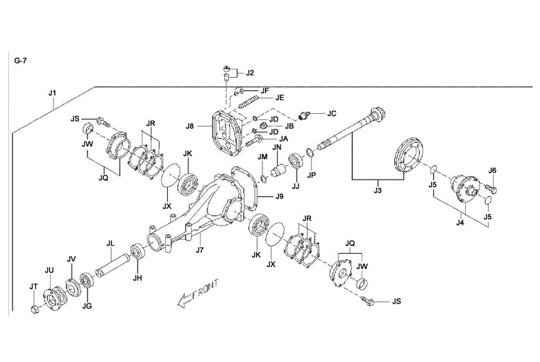 OEM Rear Diff Hardware