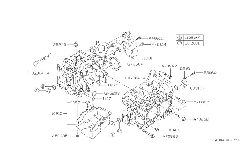 OEM Subaru Engine Components