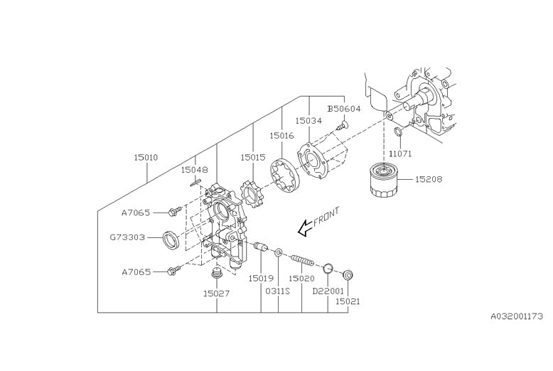 OEM Subaru Engine Oiling System