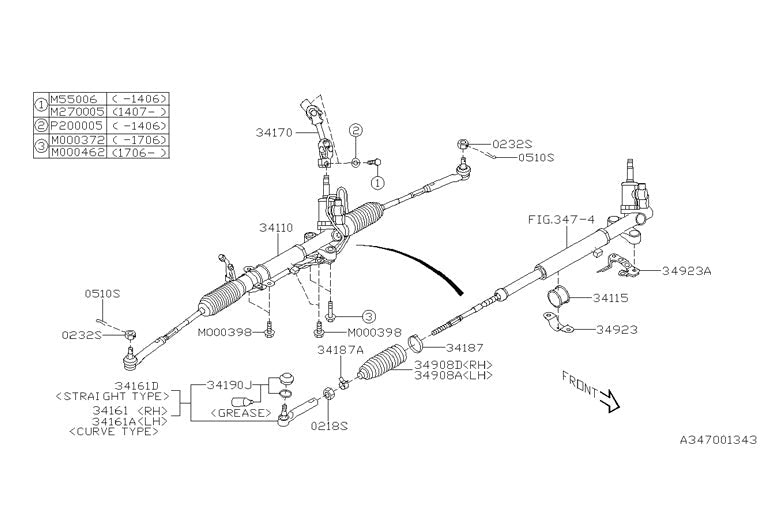 OEM Subaru Steering System