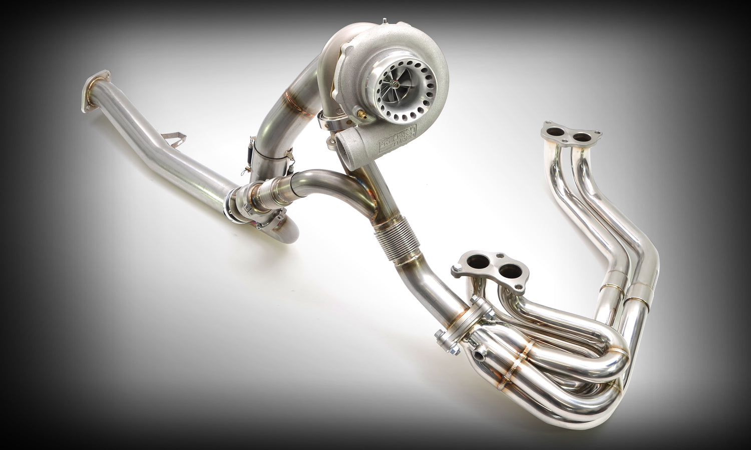RCM Stainless Rotated Piping Kit w/ Precision Turbo